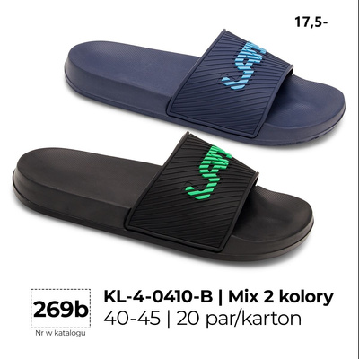 Klapki męskie 4-0410B.MIX (40/45,20par)
