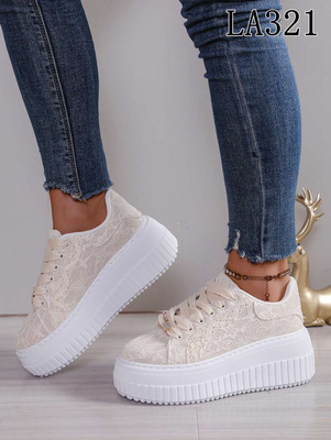 Buty sportowe damskie LA321.BEIGE (36/41,12par)