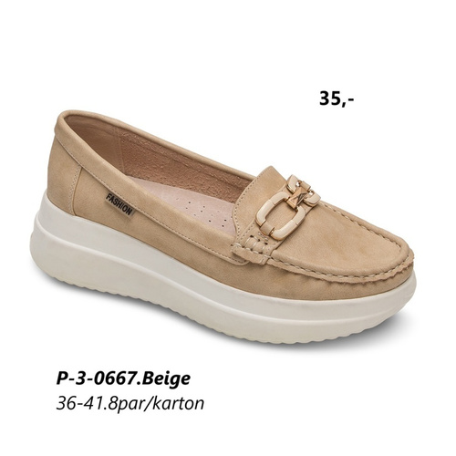 Półbuty damskie 3-0667.BEIGE (36/41,8par)