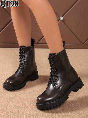 Botki damskie 7AQT98.BROWN Ocieplany (36/41,12par)