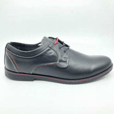 Półbuty męskie AB302A-3.BLACK/RED (40/45,8par)