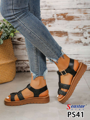 Sandały damskie PS41.BLACK (36/41,12par)