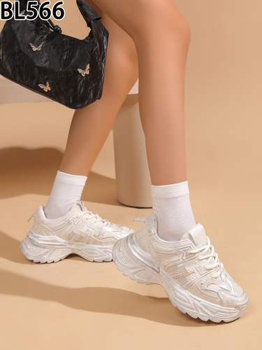 Buty sportowe damskie BL566.BEIGE (36/41,12par)