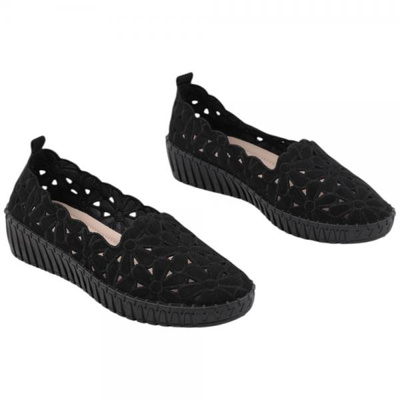 Balerinki damskie F38-1.BLACK (36/41,12par)