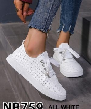 Trampki damskie NB759.ALLWHITE (36/41,12par)