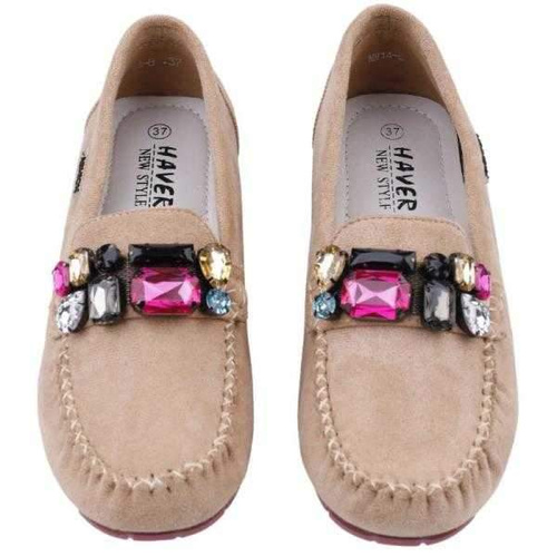 Balerinki damskie MH14-8.BEIGE (36/41,12par)