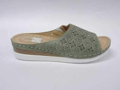 Klapki damskie 7AW8358-14.GREEN (36/41,12par)