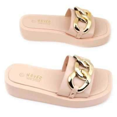 Klapki damskie HN21-3.BEIGE (36/41,12par)