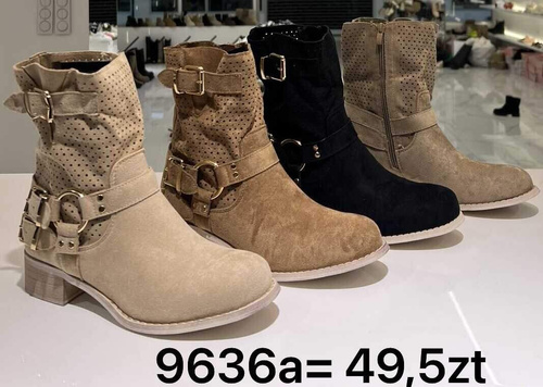 Botki damskie 9636A.BEIGE (36/41,12par)