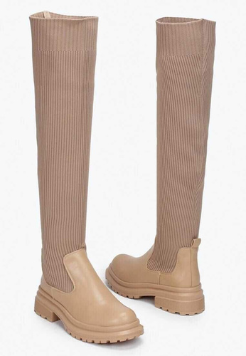 Kozaki damskie ocieplane A9073.CAMEL (36/41,12par)