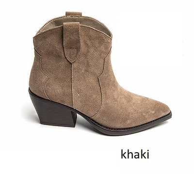 Botki damskie 7ANC1338.KHAKI (36/41,8par)