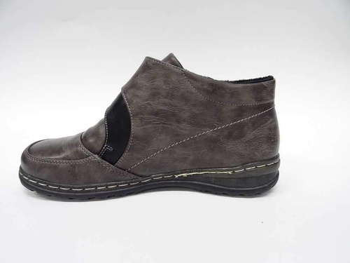 Botki damskie ocieplane  7A9652A-5.GREY    (37/42,12par)