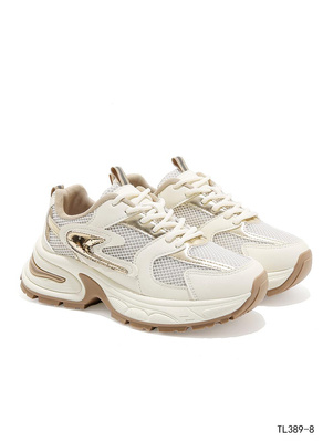 Buty sportowe damskie TL389-8.BEIGE (36/41,12par)