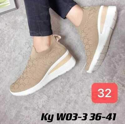 Buty sportowe damskie 7AKYW03.BEIGE (36/41,12par)