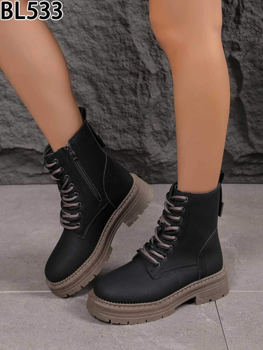 Trzewiki damskie BL533.BLACK (36/41,12par)
