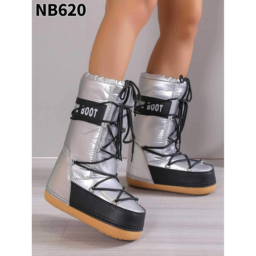 Botki damskie NB620.SILVER (36/41,10par)