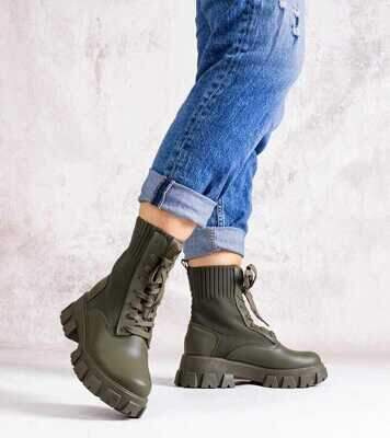 Botki damskie K-110.GREEN (36/41,12par)