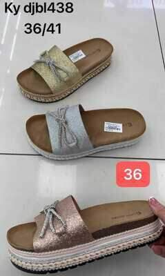 Klapki damskie 7ADJBL438.KOLORDOWYBORU (36/41,12par)