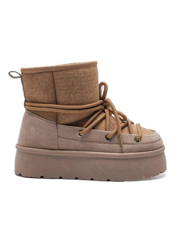 Botki damskie HY868-63.KHAKI (36/41,12par)