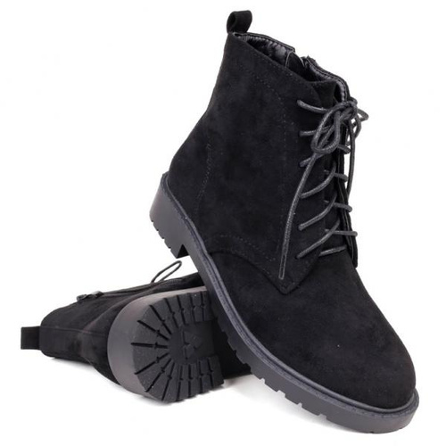 Botki damskie RM06-1.BLACK Ocieplane (36/41,8par)