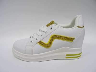 Buty sportowe damskie  7ABY0366.WHITE/YELLOW  (36/41,12par)