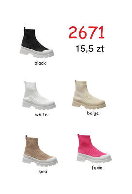 Botki damskie  7A2671.KOLORDOWYBORU  (36/41,12par)