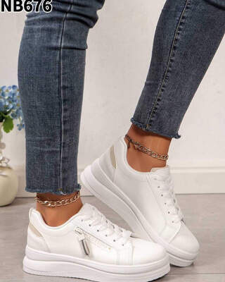 Buty sportowe damskie 7ANB676.BEIGE (36/41,12par)