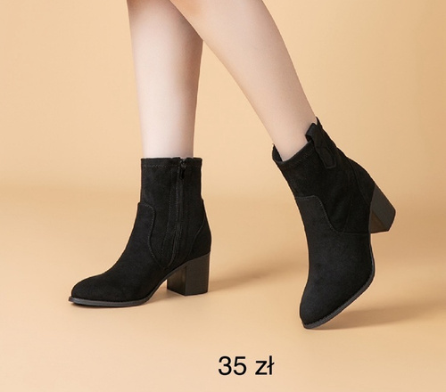 Botki damskie F6260.BLACK (36/41,12par)