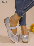 Balerinki damskie T611.SILVER (36/41,12par)