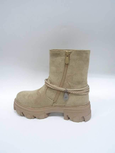 Botki damskie ocieplane  7AMD7372-2.BEIGE  (36/41,12par)