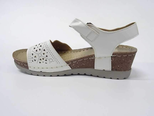 Sandały damskie 7AE1302-2.WHITE (36/41,12par)