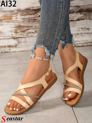 Sandały damskie AI32.BEIGE (36/41,12par)