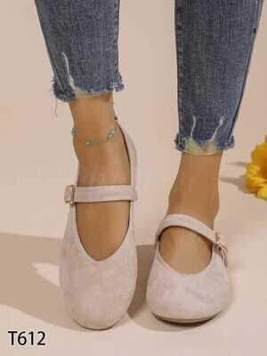 Balerinki damskie 7AT612.KHAKI (36/41,12par)