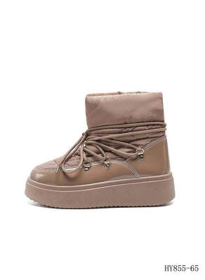 Botki damskie ocieplane HY855-65.BROWN (36/41,12par)