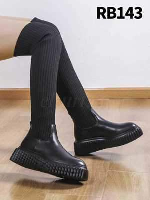 Kozaki damskie RB143.BLACK Ocieplany (36/41,12par)