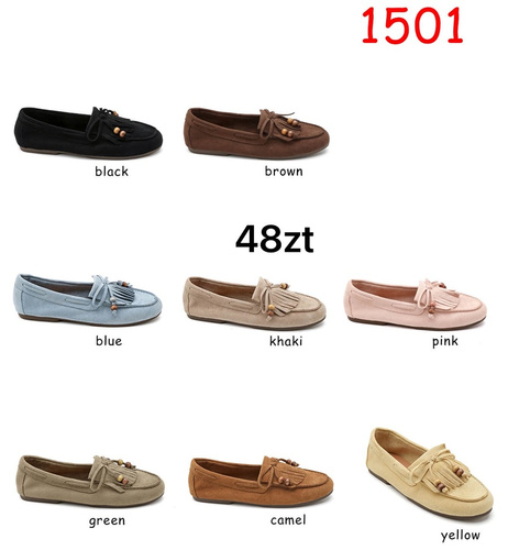 Mokasyny damskie 1501.KOLORDOWYBORU (36/41,12par)