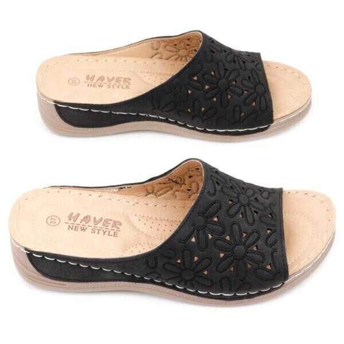 Klapki damskie DE985-5.BLACK (36/41,12par)
