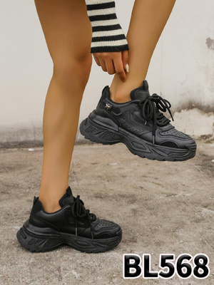 Buty sportowe damskie 7ABL568.BLACK (36/41,12par)