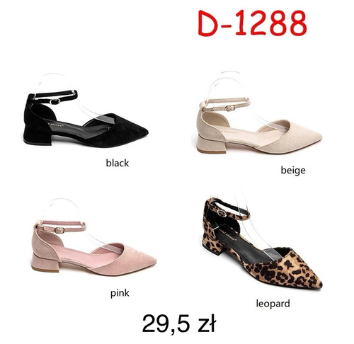 Balerinki damskie D-1288.KOLORDOWYBORU (36/41,12par)