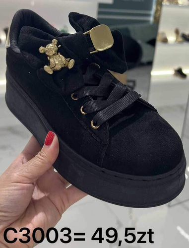 Trampki damskie 7AC3003.BLACK (36/41,12par)