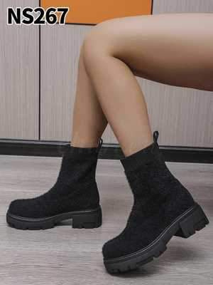 Botki damskie 7ANS267.BLACK Ocieplany (36/41,12par)