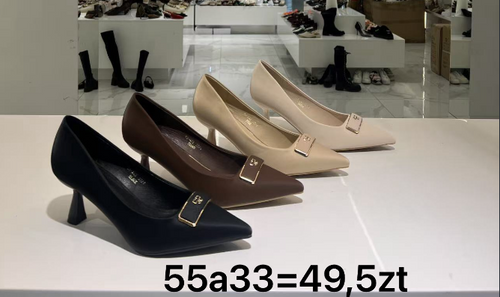 Czółenka damskie 7A55A33.BLACK (36/41,12par)