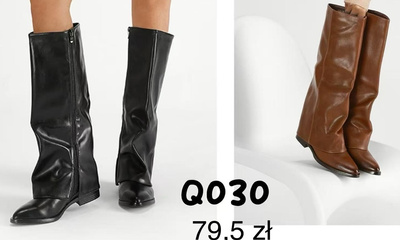 Kozaki damskie Q030.KOLORDOWYBORU (36/41,12par)