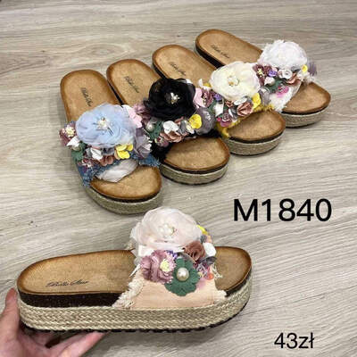 Klapki damskie 7AM1840.KOLORDOWYBORU (36/41,12par)