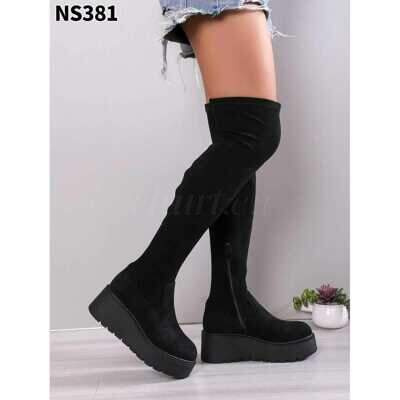 Kozaki damskie Ocieplane  7ANS381.BLACK  (36/41,12par)