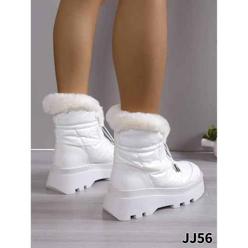 Botki damskie ocieplane 7AJJ56.WHITE  (36/41,12par)