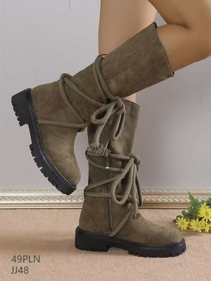 Botki damskie ocieplane JJ48.GREEN (36/41,12par)