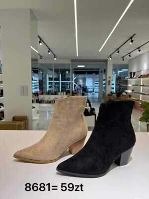 Botki damskie 7A8681.BLACK, BEIGE (36/41,12par)