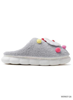 Kapcie damskie  7AWS9037-26.GREY  (36/41,12par)