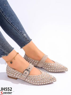 Balerinki damskie JH552.BEIGE (36/41,12par)